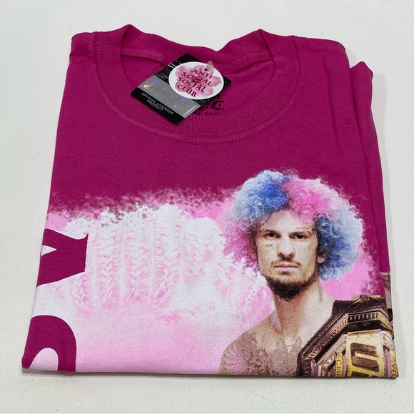 NEW - Anti Social Social Club - Suga Sean UFC Tee Tshirt - Pink - SMALL - Picture 7 of 8